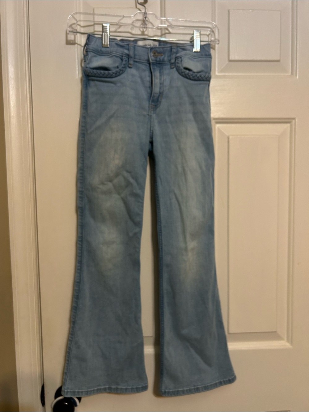 Abercrombie kids high rise flare jeans girls 11/12 short